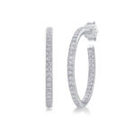 hoop moissanite earrings